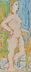 Sans titre by Fikret Mualla Saygı, Gouache, sold Nov 2019
