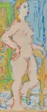 Sans titre by Fikret Mualla Saygı, Gouache, sold Nov 2019
