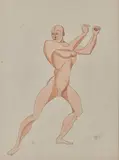 Athlète by Augusto Agero, Aquarelle, sold Nov 2019