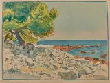 Côte rocheuse by Tony Minartz, Aquarelle, sold Nov 2019