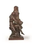 Le Souvenir - La gratitude est la mémoire du coeur by Émile Louis Picault, Bronze, sold Oct 2019