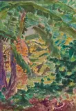 (nos 29 à 89) Éthiopie, palmiers à Coroso, île de Dahlak by Henry de Monfreid, 1923, Aquarelle, sold Mar 2017