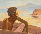 (nos 29 à 89) En pirogue en Mer Rouge by Henry de Monfreid, 1938, Aquarelle, sold Mar 2017