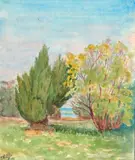 (nos 29 à 89) Étang by Henry de Monfreid, 1969, Aquarelle gouachée, sold Mar 2017