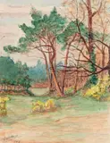 (nos 29 à 89) À l'orée du bois by Henry de Monfreid, 1964, Aquarelle, sold Mar 2017