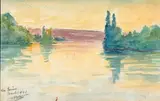 (nos 29 à 89) ?La Seine by Henry de Monfreid, 1961, Aquarelle, sold Mar 2017