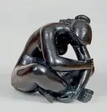 Nu assis by Antoniucci Volti, Épreuve en bronze patiné, sold Mar 2017