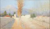 Nice, boulevard Gambetta by Pierre Ernest Prins, 1894, Pastel, sold Dec 2016