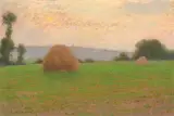Les meules by Charles Mengin, Pastel, sold Dec 2016