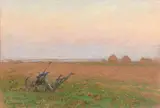 La charrue by Charles Mengin, Pastel, sold Dec 2016
