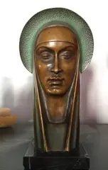 Vierge by Max Le Verrier, Bronze à double patine, sold Apr 2017