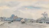 Paris by Henri Noizeux, Aquarelle, sold Mar 2017