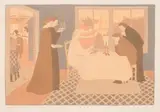 Les pélerins d'Emmaüs» by Maurice Denis, 1895, Lithographie en couleur, sold Feb 2017
