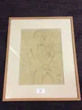 Portrait d'écrivain by Jules Pascin, Crayon, sold Nov 2016