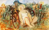 Retour de vendanges by Maurice Savin, Aquarelle, sold Nov 2016