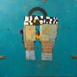 Art Contd 6» by Cole Morgan, 1993, Technique mixte et collage sur toile, sold Nov 2016