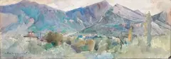 Vallée du Grésivaudan» by Paul-Albert Besnard, 1886, Aquarelle, sold Nov 2016