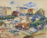Montmartre, le maquis by Élisée Maclet, 1904, Aquarelle, sold Oct 2022