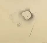 Composition au cercle rouge by Léon Arthur Tutundjian, 1927, Aquarelle et encre de Chine sur papier, sold Jun 2022