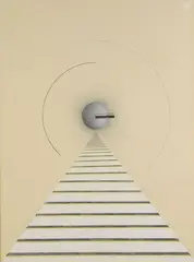 Escalier et sphère by Léon Arthur Tutundjian, 1926, Aquarelle et encre de Chine sur papier, sold Jun 2022