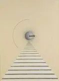 Escalier et sphère by Léon Arthur Tutundjian, 1926, Aquarelle et encre de Chine sur papier, sold Jun 2022