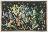 Les danseuses by Zygmunt Dobrzycki, 1966, Aquarelle et gouache, sold Jun 2022