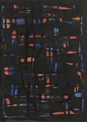 Composition abstraite by Willy Anthoons, Gouache, sold Jun 2022