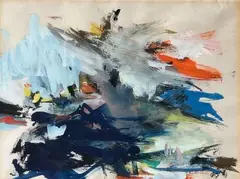 Composition by Ezechiel Baroukh, Gouache, sold Jun 2022