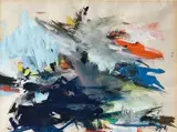Composition by Ezechiel Baroukh, Gouache, sold Jun 2022