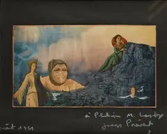 Composition by Jacques Prévert, 1961, Collage, sold Nov 2019