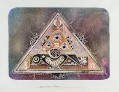 Le triangle by Guy Harloff, 1968, Gouache, sold Apr 2022