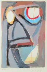 * Sans titre by Bram van Velde, Lithographie en couleurs, sold Apr 2022