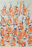 * Sans titre (violons) by Fernandez Arman, 1990, Lithographie en couleurs sur vélin, sold Apr 2022