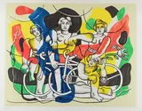 D'APRES Cyclistes by Fernand Léger, Lithographie en couleurs numérotée, sold Apr 2022