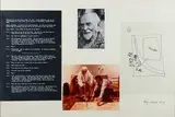 Excerpts from a tape by Roger Welch, 1973, Collage de tapuscrit, photos et dessin, sold Apr 2022