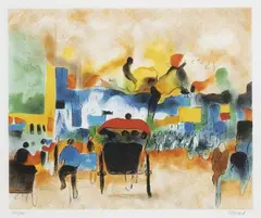 Sans titre by André Léonard Leonard, Lithographie en couleurs sur papier, sold May 2022