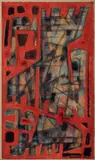 Sans titre by Alfred Manessier, 1952, Encre et gouache sur papier marouflé sur carton, sold Apr 2022