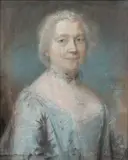 Portrait de femme en buste by Claude Bornet, 1769, Pastel sur papier marouflé sur toile, sold Nov 2016