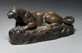 Panthère de Tunis n°2 by Antoine-Louis Barye, Epreuve en bronze à patine brune signée, sold Nov 2016
