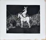 Una reïna del circo. 1816-1824 by Francisco Goya y Lucientes, Eau-forte, aquatinte et brunissoir, sold Nov 2016