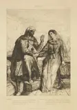 Othello/Quinze esquisses à l'eau-forte. 1844 by Théodore Chassériau, Eau-forte, burin, roulette, pointe sèche et aquatinte, sold Nov 2016