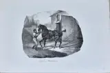 Sujets divers de chevaux by Théodore Géricault, Lithographie, sold Nov 2016