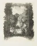 Frontispice pour «Fables et Contes» par Hippolyte Thierry-Faletans. 1868 by Rodolphe Bresdin, Lithographie, sold Nov 2016