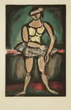 Ballerine. Pl. pour Cirque d'André Suarès. 1930 by Georges Rouault, Aquatinte au sucre, sold Nov 2016