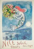 Nice Soleil Fleurs, ou La Baie des Anges by Marc Chagall, Affiche, sold Nov 2016