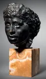 Masque de Séverine Conçu en 1893, cette by Auguste Rodin, Bronze à patine noire, sold Jun 2016