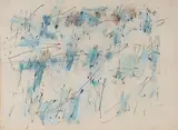 Soleil sur la Neige by Jean René Bazaine, 1960, Encre et gouache sur papier, sold Jun 2016