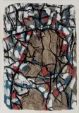 Composition abstraite by Jean Paul Riopelle, Gouache sur papier en fibres naturelles contrecollée sur carton, sold Jun 2016