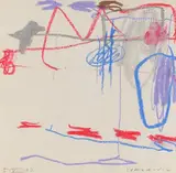 Composition by Djoka Ivackovic, Pastel sur papier, sold Oct 2022