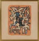 Sans titre by Alfred Manessier, Lithographie en couleur, sold Oct 2022